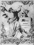 Frontispice de la première édition d'Elias (Simrock, 1847)